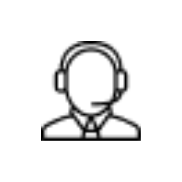 Icon, eine Person mit Headset